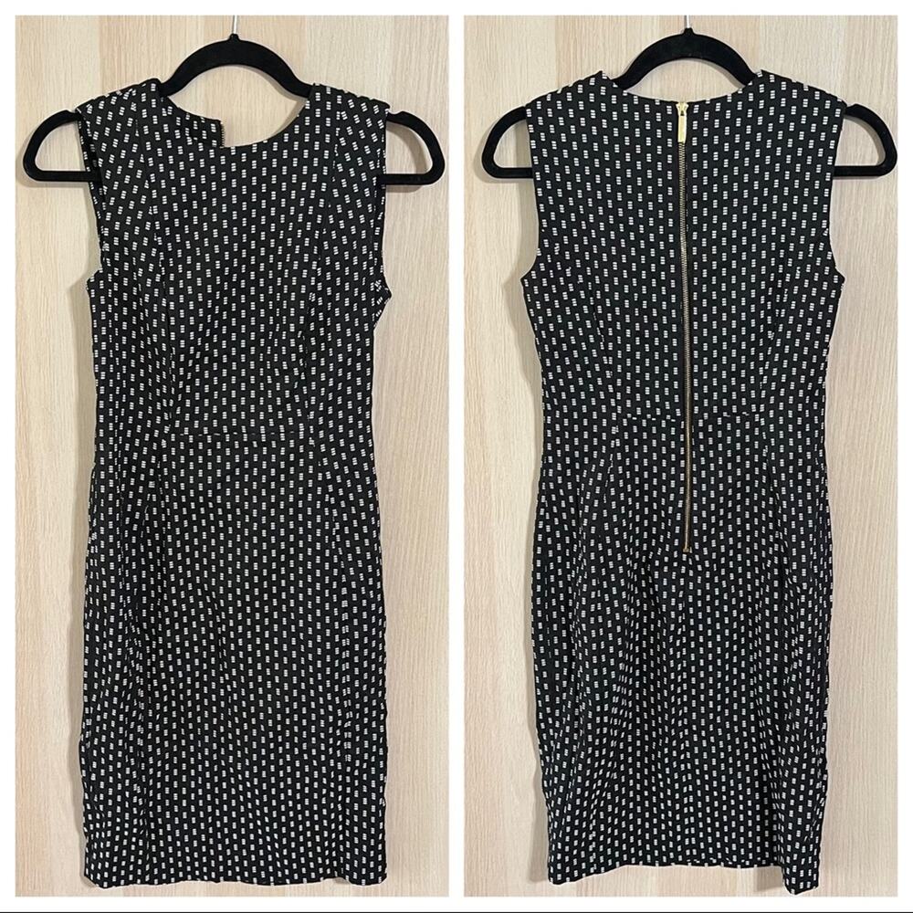 Calvin Klein Black and White Print Dress